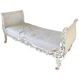 Antique Shell Detail Campaign Bed