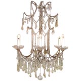 Chinoiserie Crystal Drop Chandelier