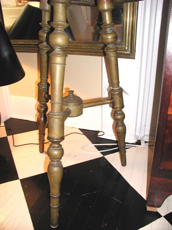 Brass Clad Side Table