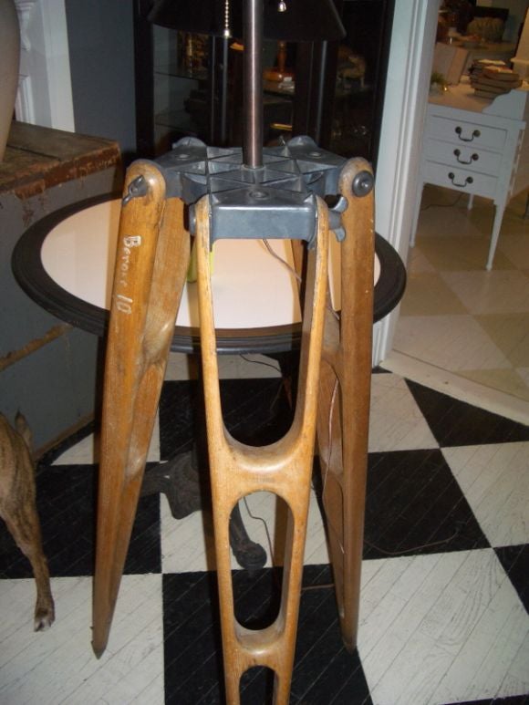 American Surveyor's Tripod Standing Lamp