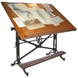 Large Metal Drafting Table