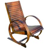 Folk Art Bent Wood Chair