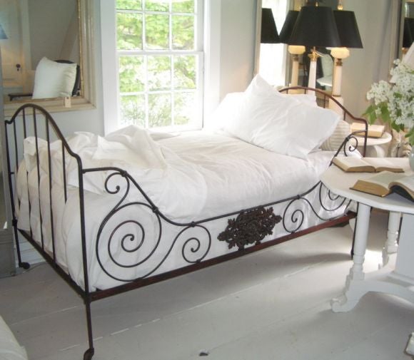 French Iron Campaign Bed
