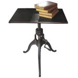 French Adjustable Iron Side Table