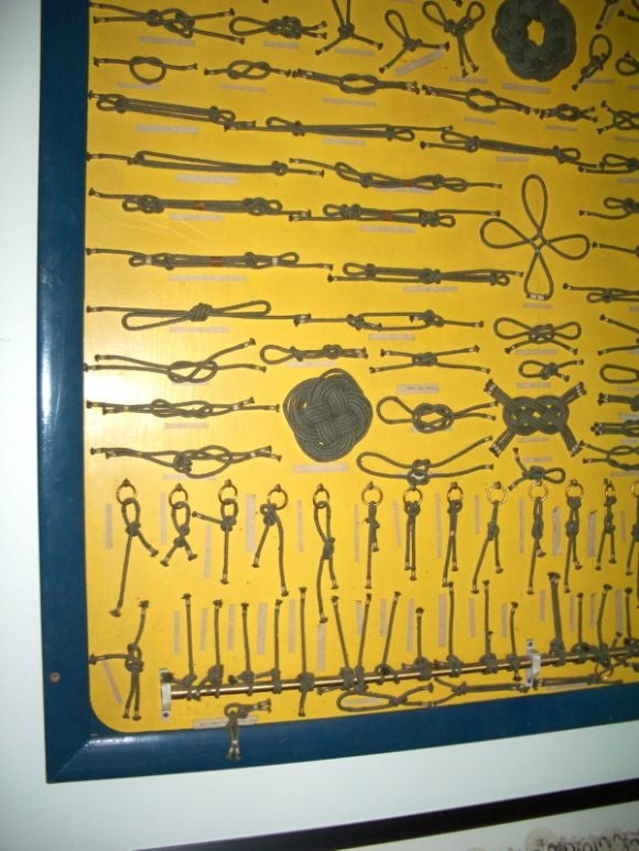 American Large 1950's Boy Scout Knot Board