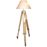Vintage Large Surveyor's Tripod Lamp