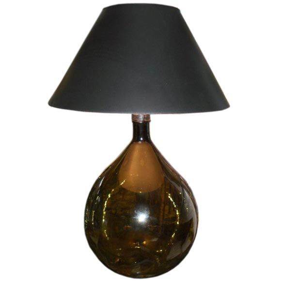 Large French Wine Bottle Lamp