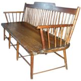 Faux Bamboo Settle, Circa 1780-1800