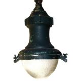 Large Street Lamp in Original Black Paint