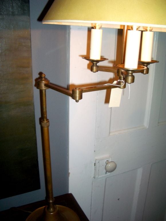 Three Brass Swing Arm Lamps