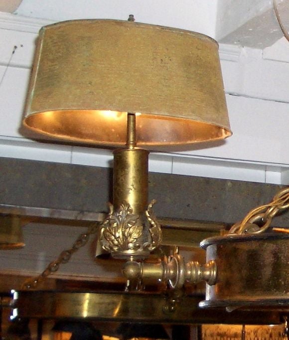 19th Century Electrified Gas Chandelier