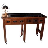 Console with Glass Top