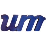 Vintage Large Enameled Sign 'UM"