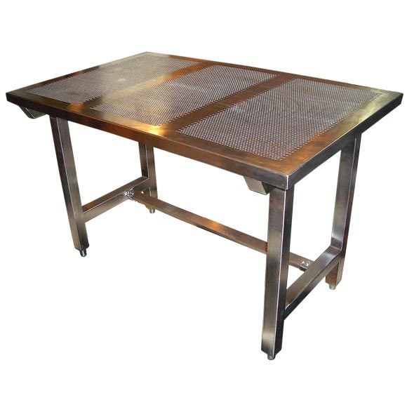 Steel Perforated Top Desk