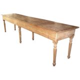 Very Long Pine Table