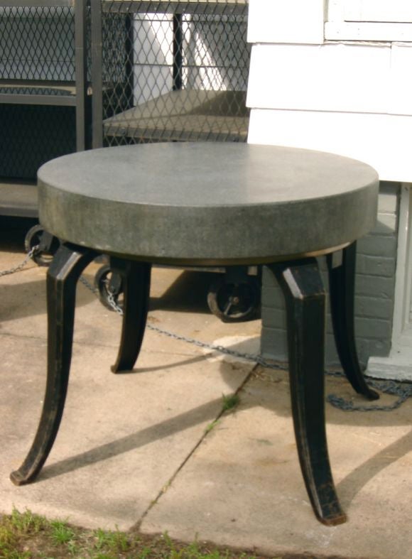 Very Unusual Stone and Iron Table
