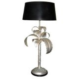 Very Large Silver Gilt Palm Tree Lamp