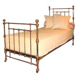 Antique Pair of Brass Twin Beds