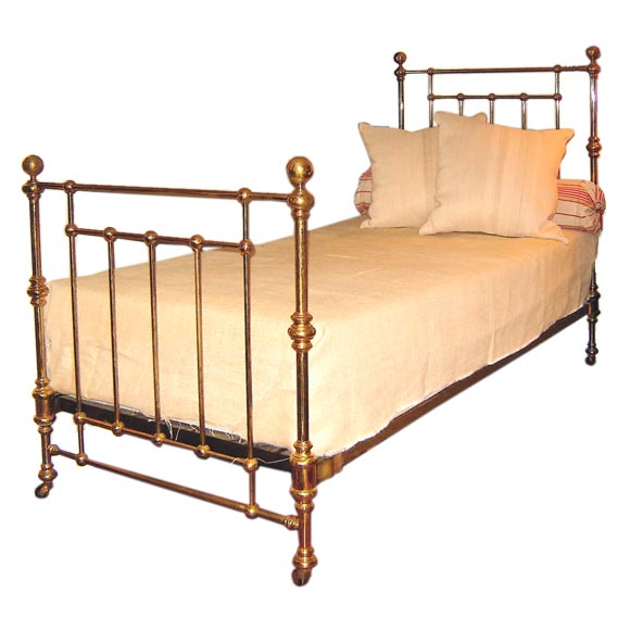 Pair of Brass Twin Beds