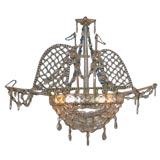 Unusual French Boat Shaped Chandelier