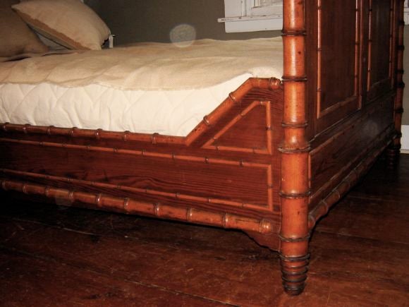 French Faux Bamboo Bed 1