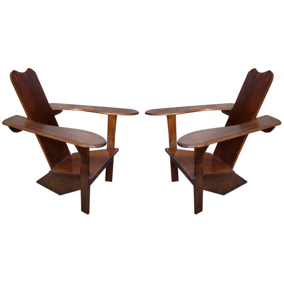 Pair of Handmade Westport Chairs from Maine