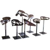 Collection of Early Bicycle Seats