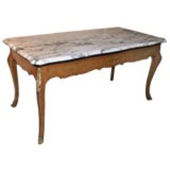 Marble Top French Antique table 7