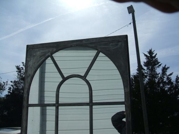 Metal Window Frame Mirror