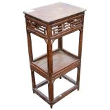 Bamboo side table with Shelf