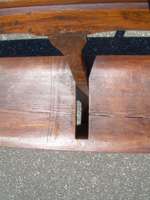 English Antique Reversable Back Church Pew