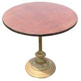 Antique Brass Pedestal Table