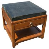 Antique Chinese Stone Top  Side Table