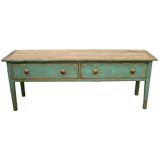 Blue Painted Work Table