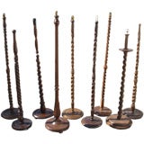 Antique  Barley Twisted Floor Lamps