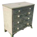 Painted Toile Chest of Drawers