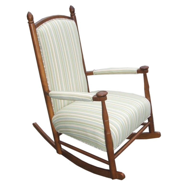 Upholstered Rocking Chair At 1stdibs