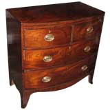 Antique Bow Front Heppliwhite Chest of Drawers 10