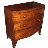 Bow Front Chest Of Drawers with French Foot