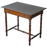 French Faux Bamboo Side Table/Writing Desk