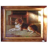 Reproduction Welsh Collie Oil Painting