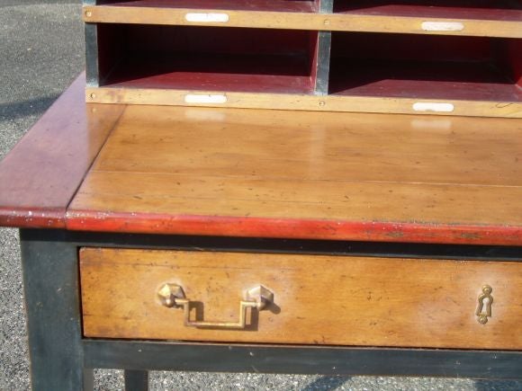 Contemporary French Cherry Painted Desk For Sale