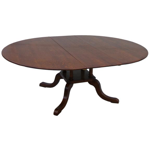 Custom-Made Oak Dining Table For Sale