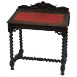 Antique Victorian Oak Writing Table