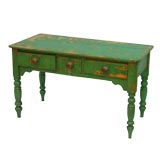 Green Painted Console Table