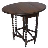Drop Leaf Oval Gateleg Side Table