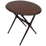 English Oak Folding Oval Top Table