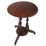 Round Side Table with 3 Legged Pedestal Base