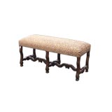 Leopard Cushioned Bench