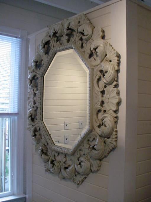 Ornate Wood Carved Mirror